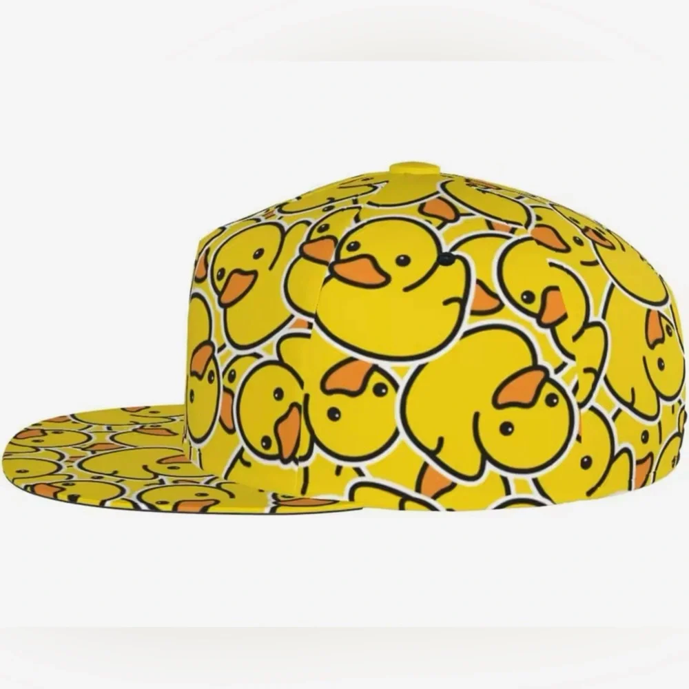 Yellow Duck Pattern Cap‎
